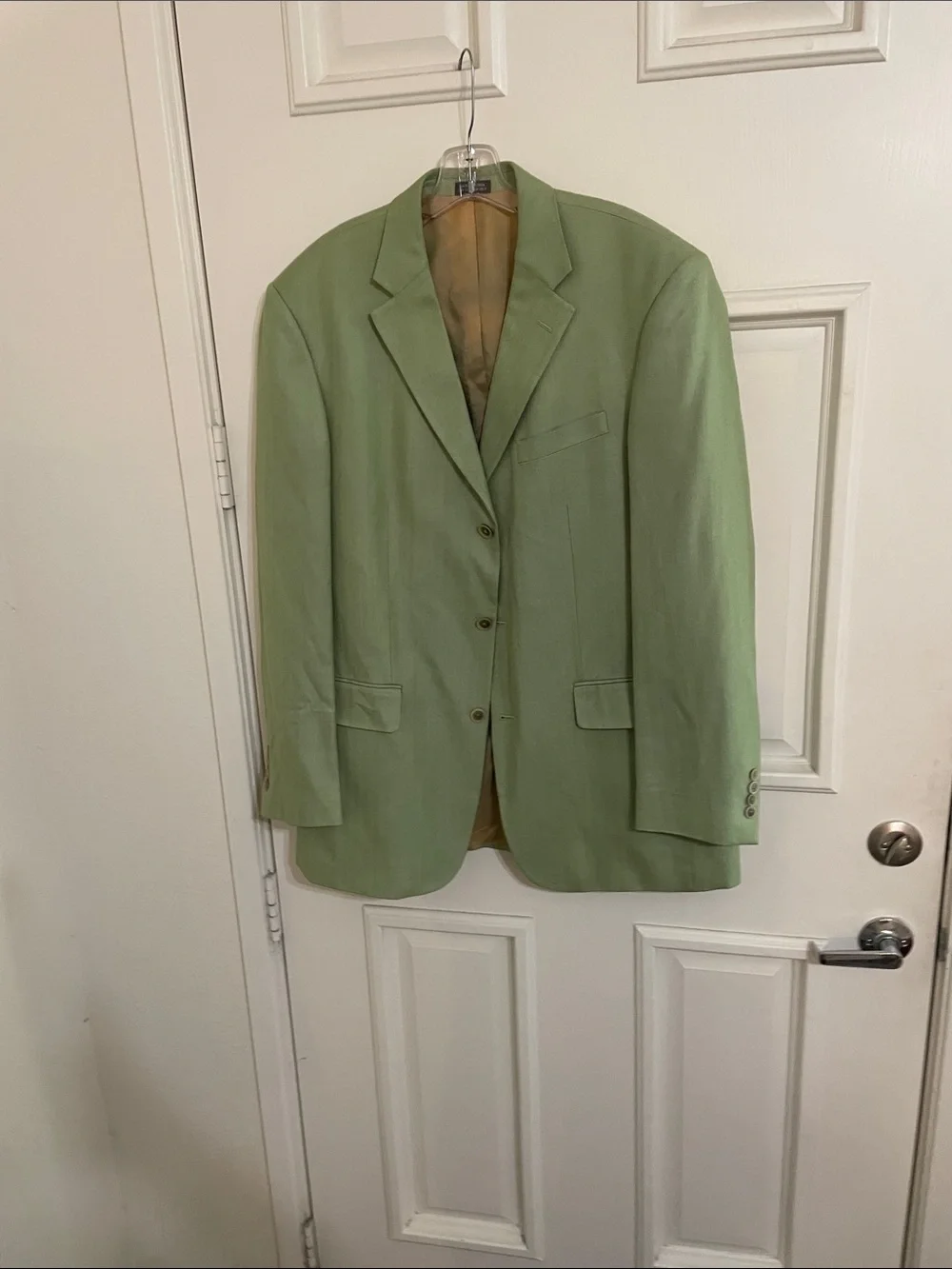 Geoffrey Beene Silk Light Green Classic Blazer Sport Jacket NWOT Sz 42 L